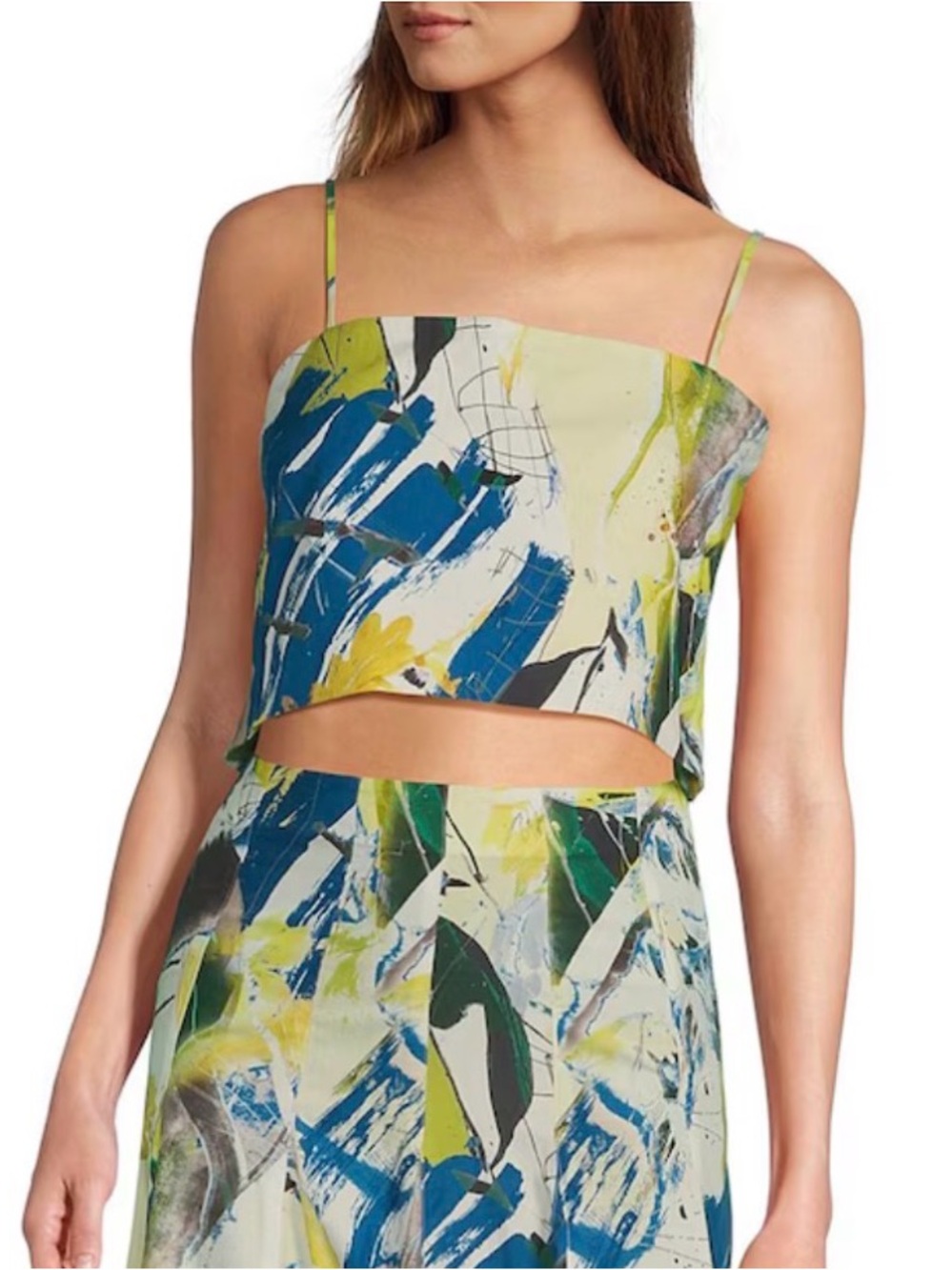 NWT Antonio Melani x M.G. Style Lamar Printed Crop Top - Size 6